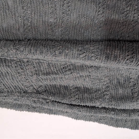 J Jill Sage Green Loose Knit Cotton Blend Shrug Cardigan Size Medium - Picture 3 of 5